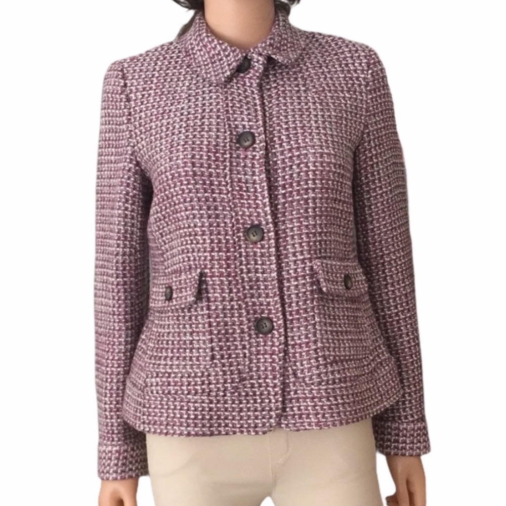 NWOT Talbots Boucle Wool Blend Quite Luxury Blazer Jacket - Picture 11 of 11